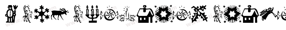 KrChristmasFrames-3RWp字体转换