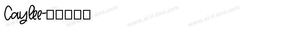 Caylee字体转换