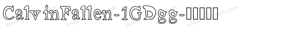CalvinFallen-1GDgg字体转换