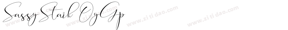 SassyStark-OyGp字体转换