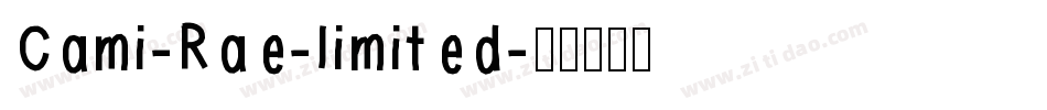 Cami-Rae-limited字体转换