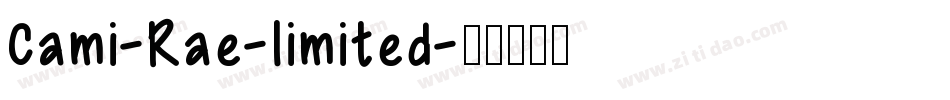 Cami-Rae-limited字体转换