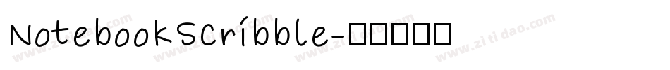 NotebookScribble字体转换