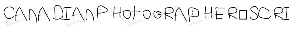 CanadianPhotographer-Script字体转换
