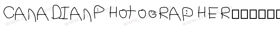 CanadianPhotographer字体转换