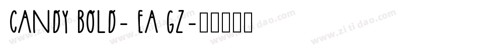 CandyBold-EaGz字体转换