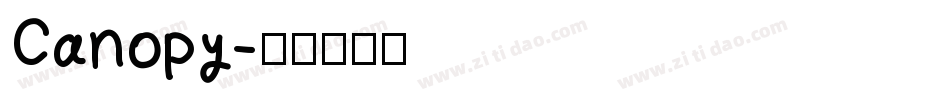 Canopy字体转换