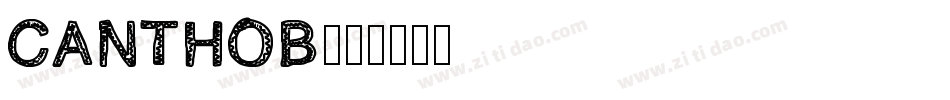 CANTHOB字体转换