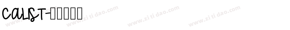 CALIST字体转换