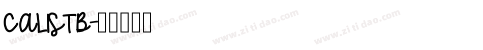 CALISTB字体转换