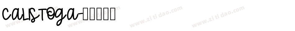 CALISTOGA字体转换