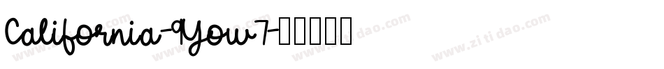 California-9Yow7字体转换