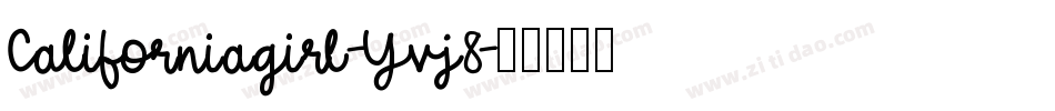 Californiagirl-Yvj8字体转换