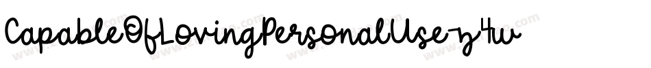 CapableOfLovingPersonalUse-z4w4字体转换