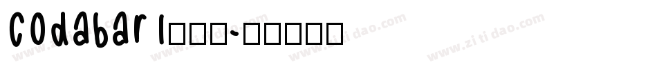 codabar1转换器字体转换
