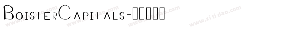 BoisterCapitals字体转换