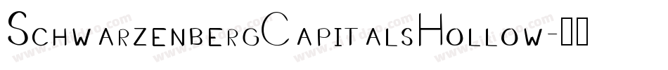 SchwarzenbergCapitalsHollow字体转换