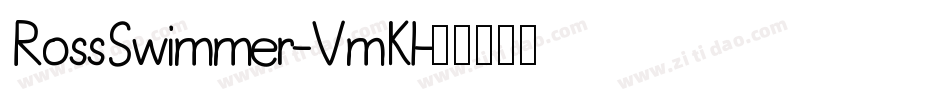 RossSwimmer-VmKl字体转换