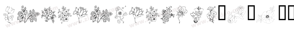 FloralGarnish-X3Y2字体转换