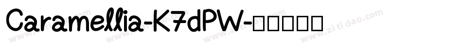 Caramellia-K7dPW字体转换