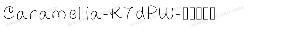 Caramellia-K7dPW字体转换