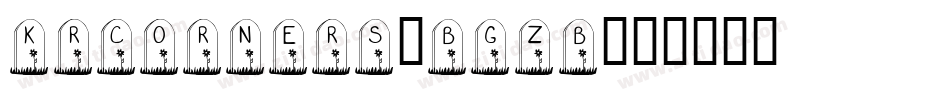 KrCorners-BGzB字体转换