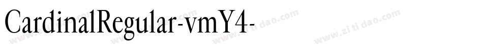 CardinalRegular-vmY4字体转换 CardinalRegular-vmY4字体转换