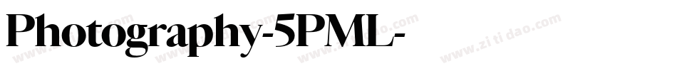 Photography-5PML字体转换