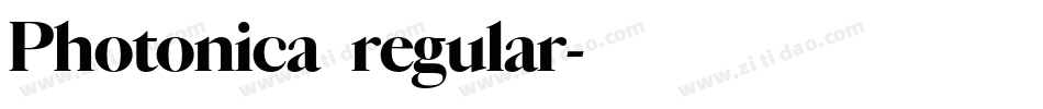 Photonica_regular字体转换