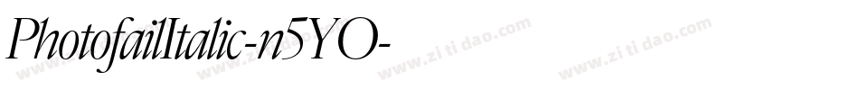 PhotofailItalic-n5YO字体转换
