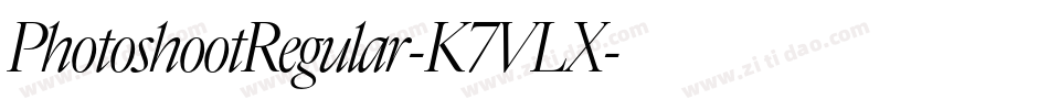 PhotoshootRegular-K7VLX字体转换