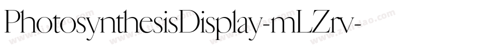 PhotosynthesisDisplay-mLZrv字体转换
