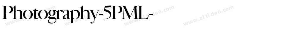 Photography-5PML字体转换