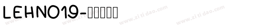 LEHN019字体转换