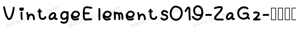 VintageElements019-ZaGz字体转换