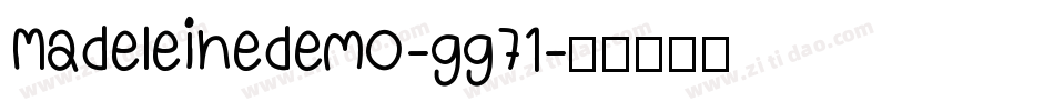 Madeleinedemo-gg71字体转换