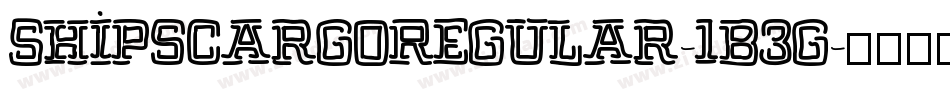 ShipsCargoRegular-1B3g字体转换