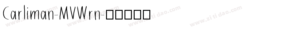Carliman-MVWrn字体转换