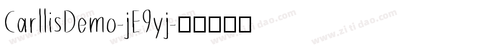 CarllisDemo-jE9yj字体转换