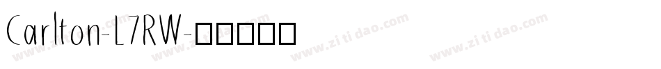 Carlton-L7RW字体转换