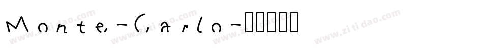Monte-Carlo字体转换
