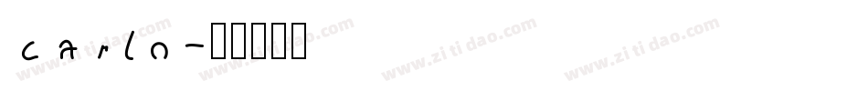 carlo字体转换