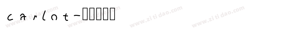 carlot字体转换