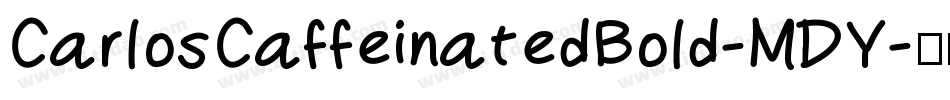 CarlosCaffeinatedBold-MDY字体转换