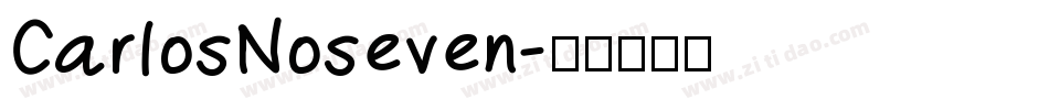 CarlosNoseven字体转换
