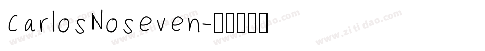 CarlosNoseven字体转换