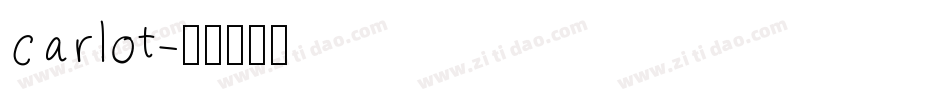 carlot字体转换
