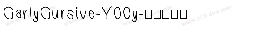CarlyCursive-Y00y字体转换
