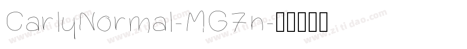 CarlyNormal-MG7n字体转换