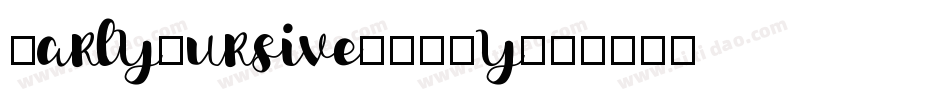 CarlyCursive-Y00y字体转换